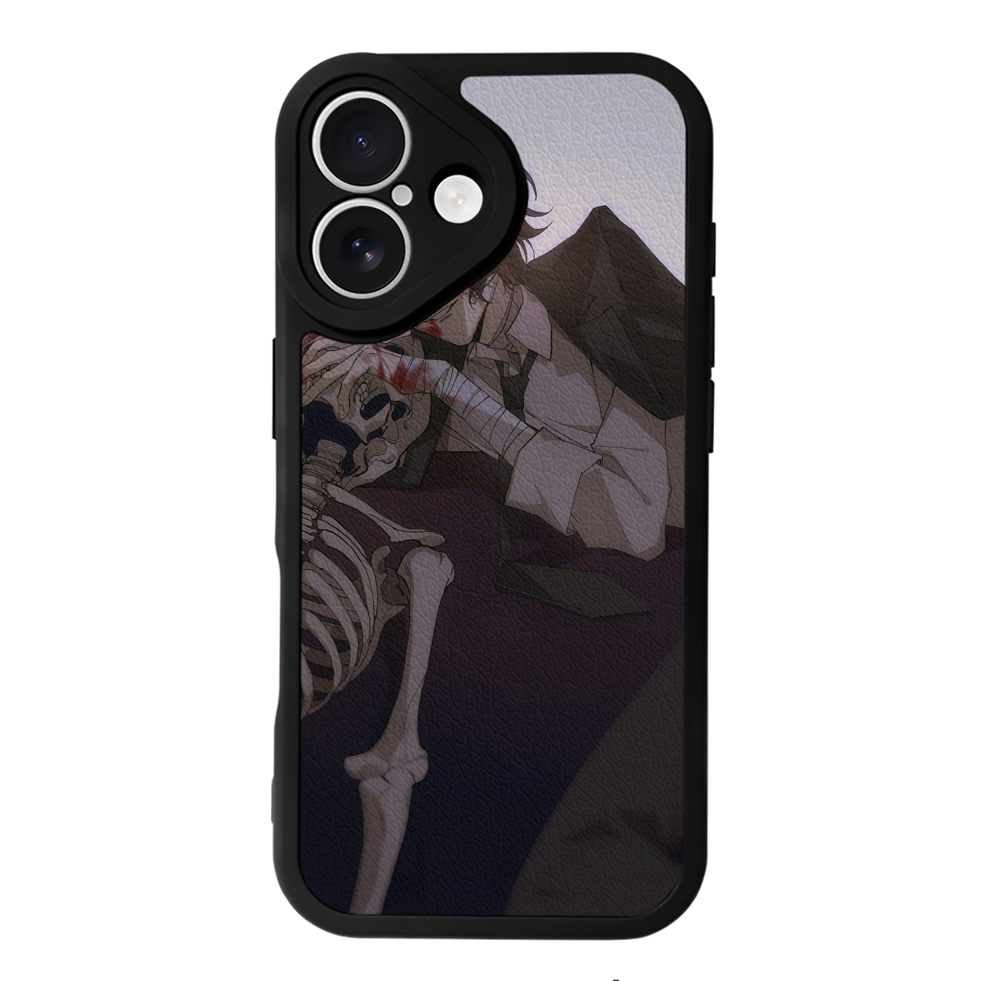 （画像用） 文豪ストレイドッグス Bungo Stray Dogs 【iPhone 16シリーズ対応】シリコンスマホケース（レザー調） 材質：シリコン